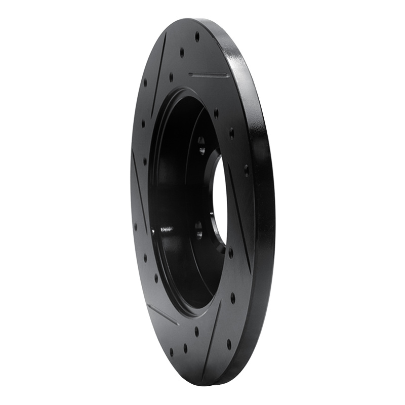 Buick Allure Brake Rotor (1) - Rear Right - R1 Concepts - Drilled & Slotted - Black - `04-`16